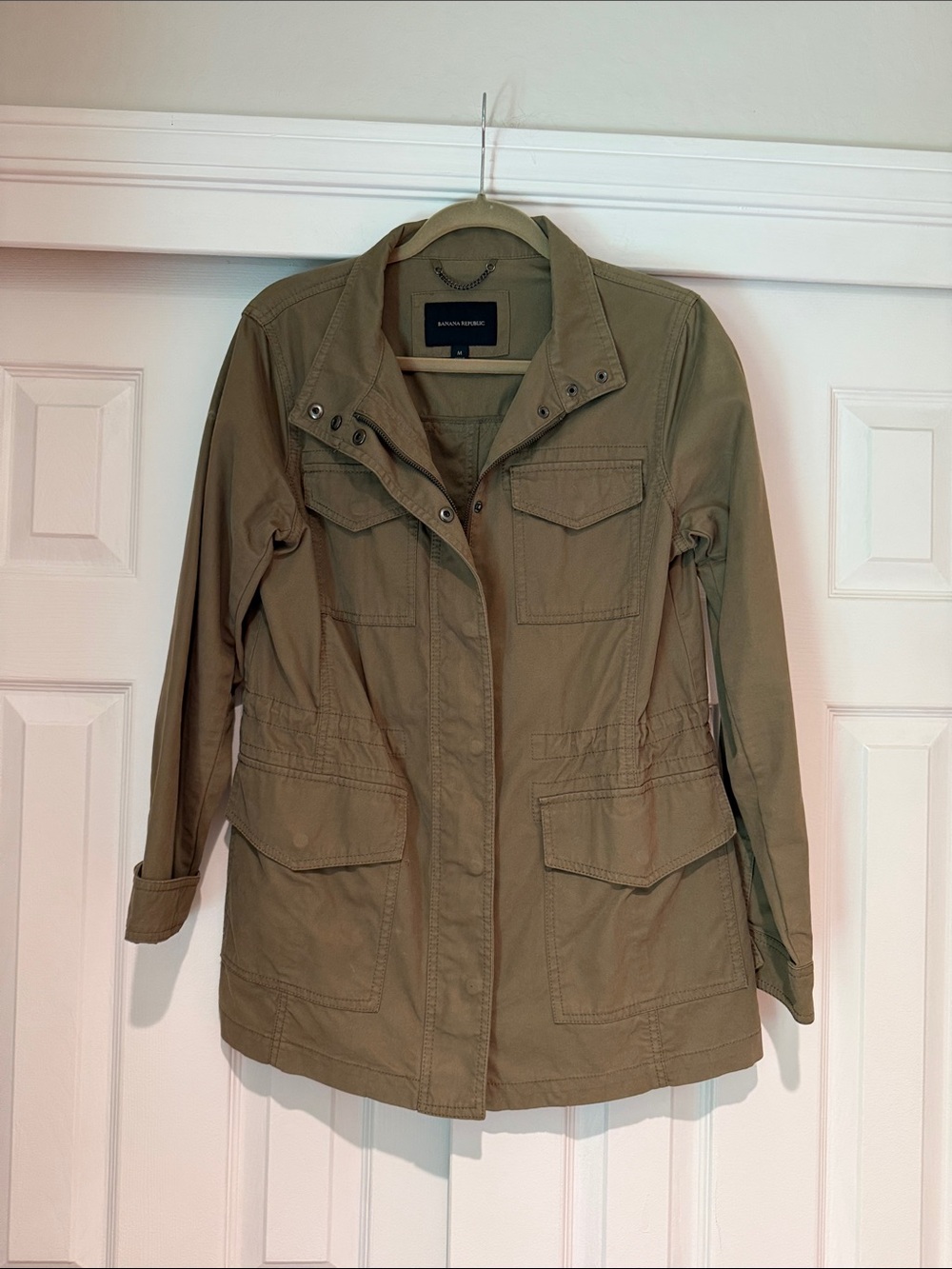 Banana Republic Olive Green Utility Anorak Jacket